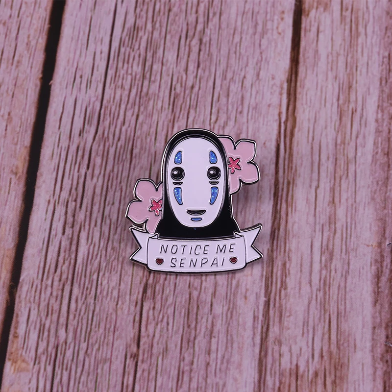 Брошь с изображением Сакуры и цветка вишни заметьте меня сенпай | Украшения