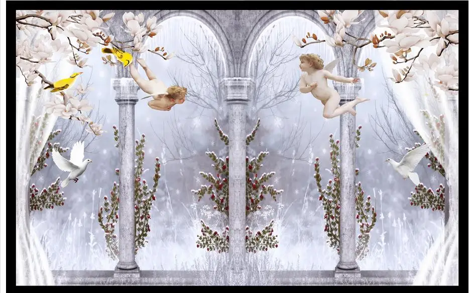 Высококачественные пользовательские 3d фотообои фрески настенная бумага