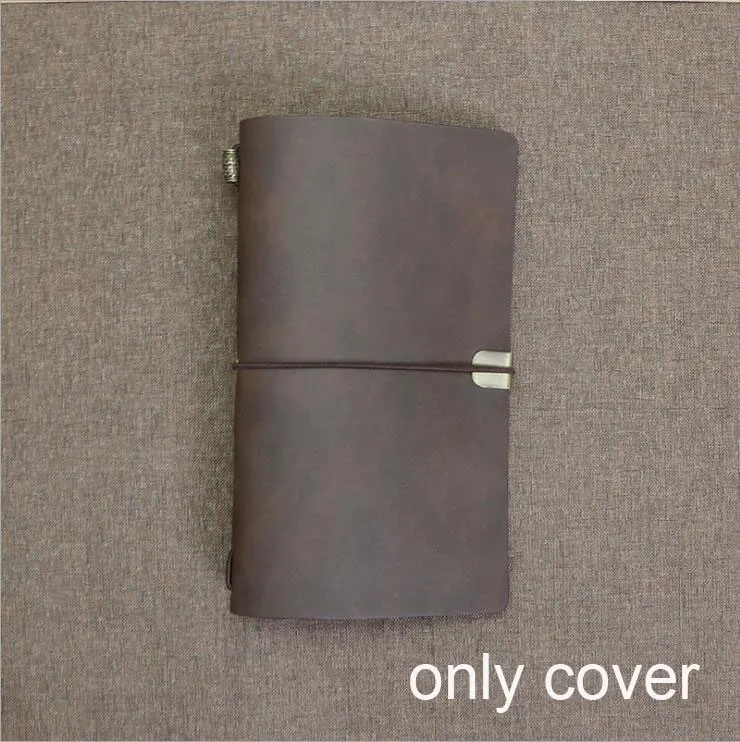 Dilosbu bullet journal записная книжка pape дорожный журнал с мраморной кожаной обложкой ежедневник мини-блокнот для путешественников записная книжка - Цвет: dark brown