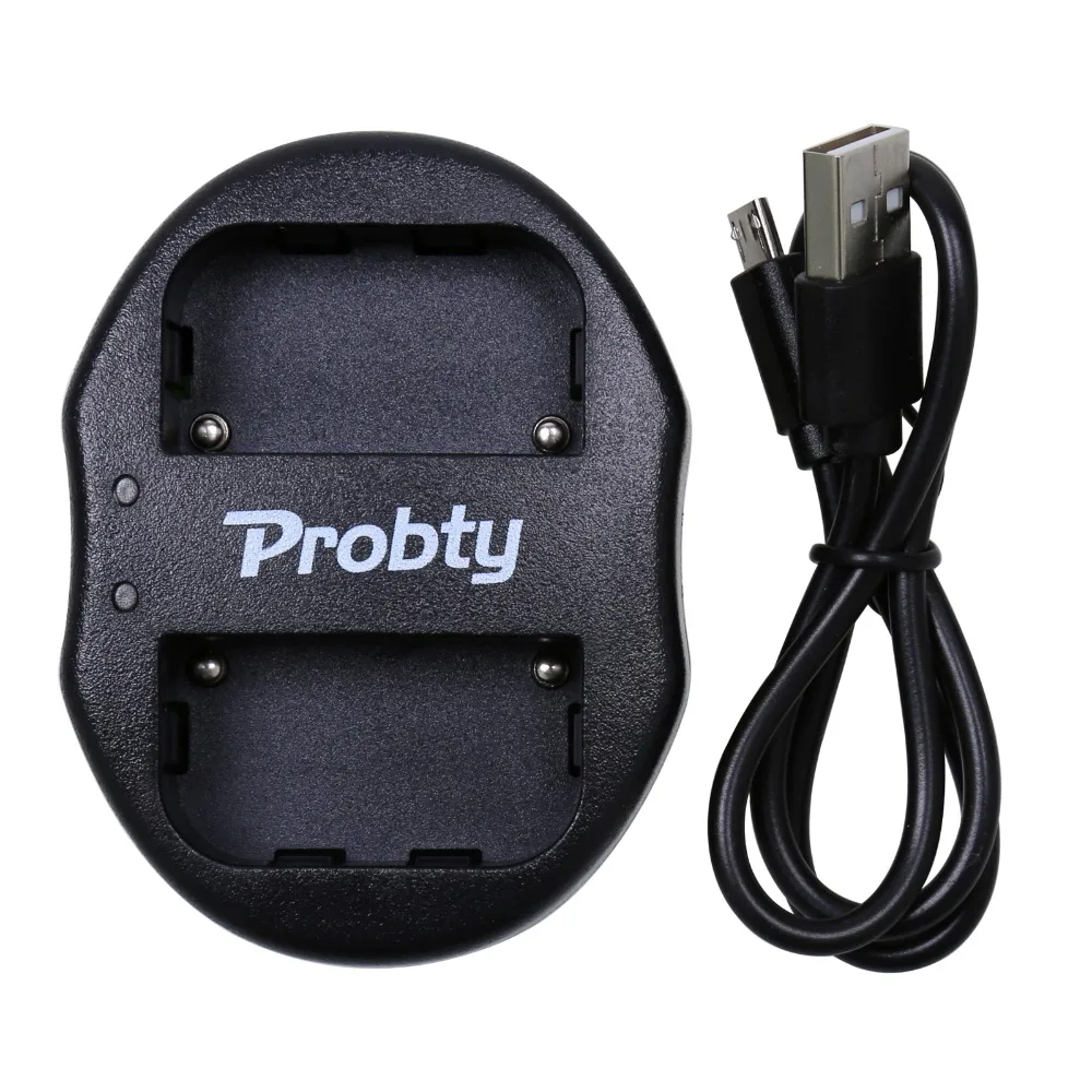 PROBTY 2 шт. NP F550 F570 F530 Камера Батарея + Портативный Dual USB Зарядное устройство для SONY