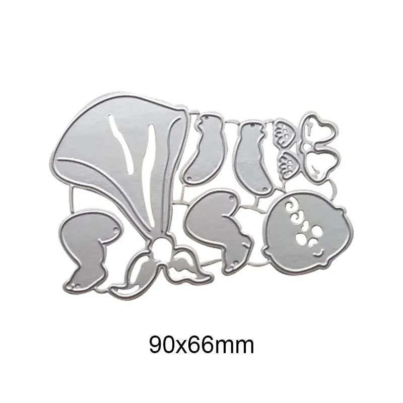 Новые горячие металлические Вырубные штампы для скрапбукинга милые детские