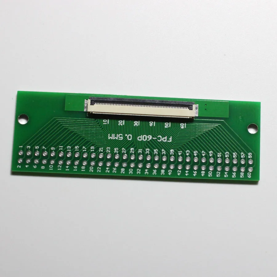 FPC FFC кабель 6 8 10 12 20 30 40 50 60 PIN 0 5 мм шаг разъем SMT адаптер до 2 54 1 00 дюйма сквозное
