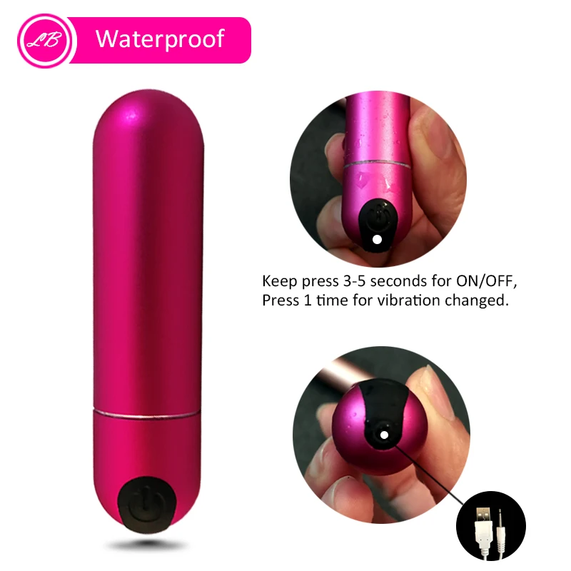 Новый мощный мини-вибратор для женщин перезаряжаемый Водонепроницаемый