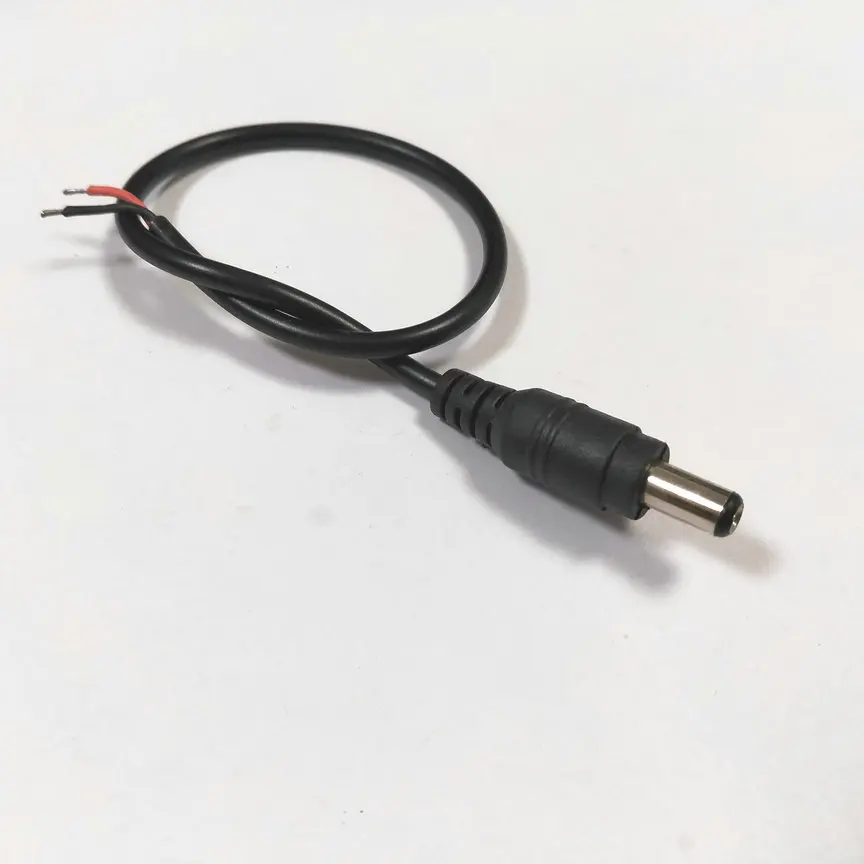 50 шт./партия штекеры питания постоянного тока 2 1 мм/2 5 мм x кабель 18AWG 28