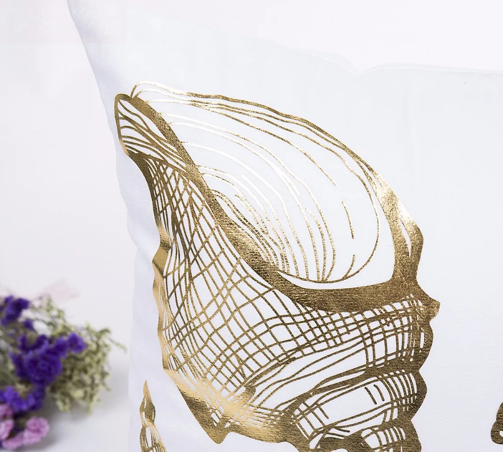 Наволочка в бронзовом стиле наволочка простая Художественная океанская серия