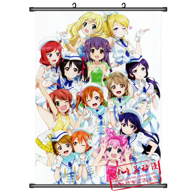 Lovelive! Картины кампус идол план мультфильм живописи прокрутки картины на заказ