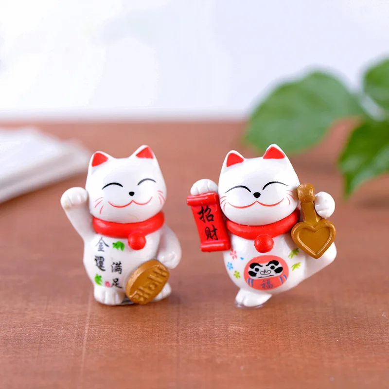 1 шт. миниатюрная фигурка Lucky Cat богатство котята Мультяшные фигурки модели