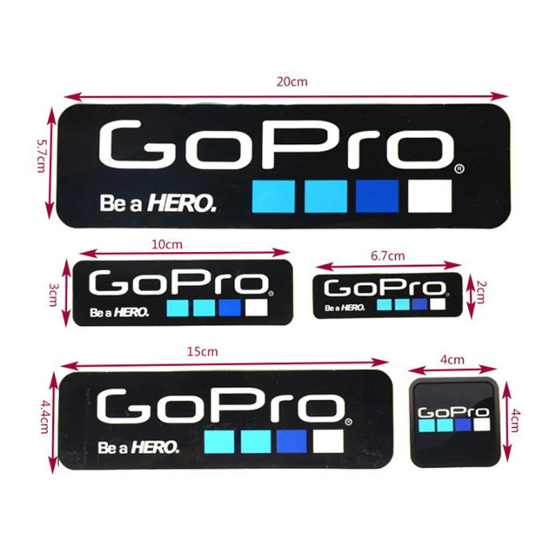 GoPro камера Hero 3 4 Набор наклеек лист 9 ламинат велосипед для серфинга|Детали и