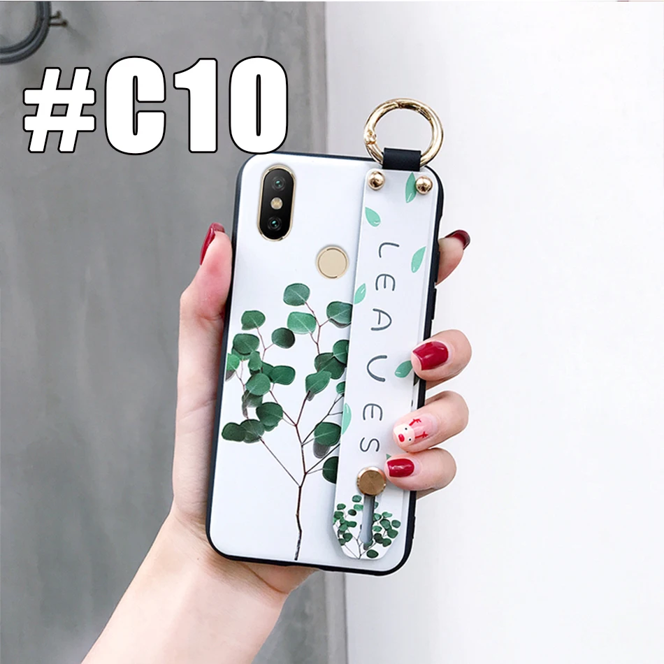 C10 Для Red mi Note 8/Note 7/Note 5 Pro/6X/A2/mi 8/5 Plus/S2/Y2 модный ремешок с подставкой Чехол для телефона для Xiaomi mi 9/A2 Lite/Red mi 6 Pro - Цвет: C10