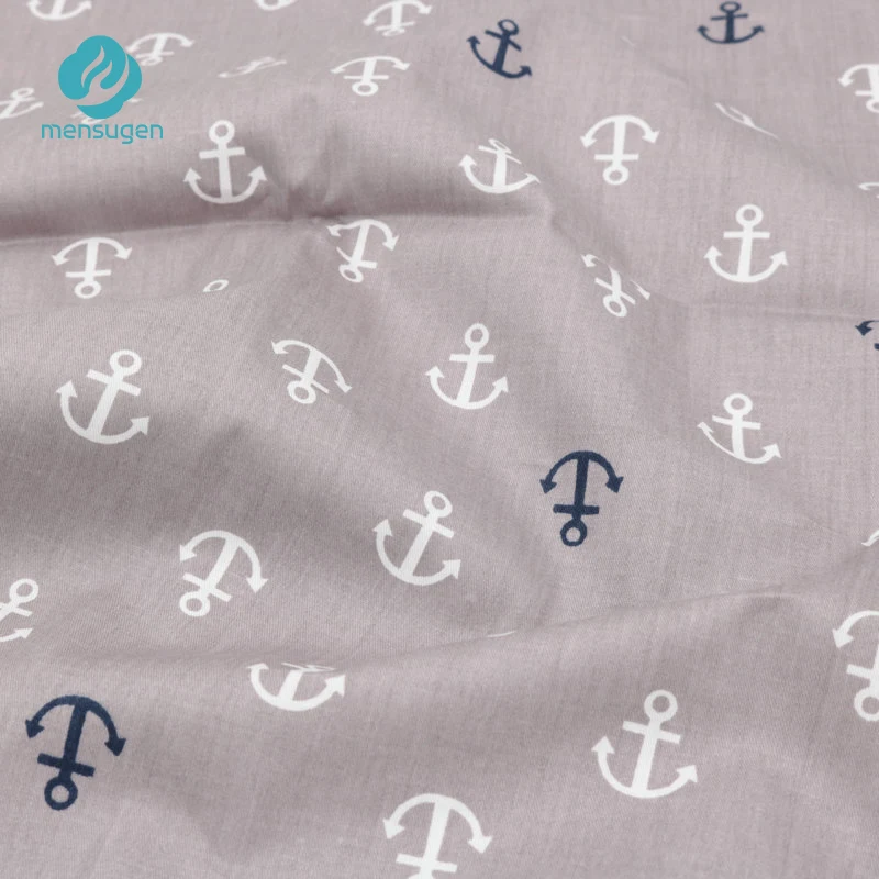 Mensugen Half A Meter Anchor Cartoon Cotton Fabric for Quilting Sewing Baby Bedding Sheet Pillows Cover blanket Material | Дом и сад