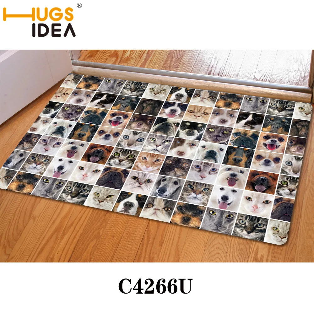 Милые коврики с принтом животных для Мопсов гостиной Забавный дизайн фото