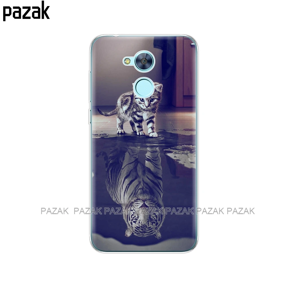 34340 Для Huawei Honor 6A, чехол, DLI-TL20, Funda, силиконовый чехол, 5,0 дюймов, Honor 6A, защитный чехол, Honor6A, чехол, бампер, кошка - Цвет: 34340