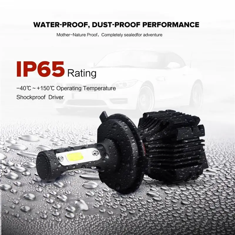 Oslamp H4 H7 светодиодный автомобиля Фары для авто H11 H1 H3 9005 9006 72 Вт УДАРА фишек Hi Lo луч