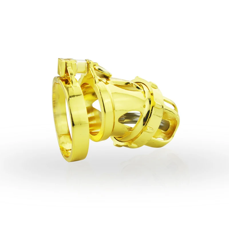 Chaste Bird Gold Kinger Мужской Целомудрие устройство целомудрие клетка золотое покрытие