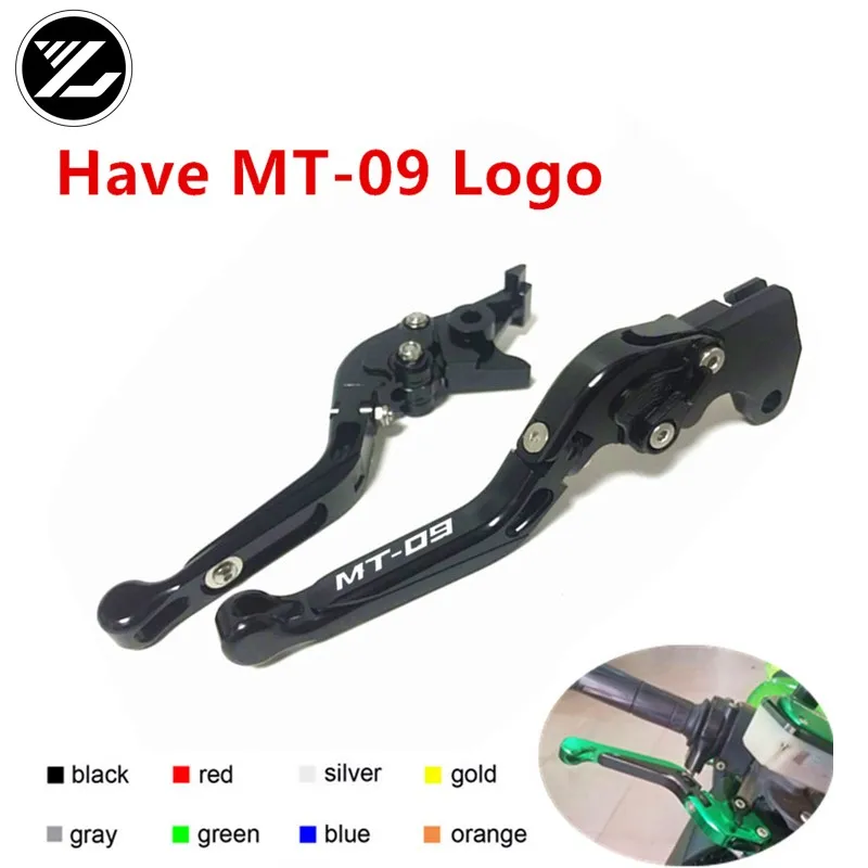 

MT-09 LOGO FOR YAMAHA MT-09 Tracer 2015 2016 MT-09 2014-2016 Motorbike Adjustable Folding Extendable Moto Clutch Brake Levers