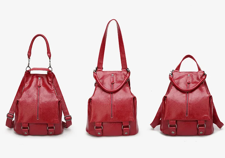 New Women Backpack Black Leather Backpack For Teenage Girls Casual Daypacks Famous Brand Travel School Bags Female Shoulder Bag