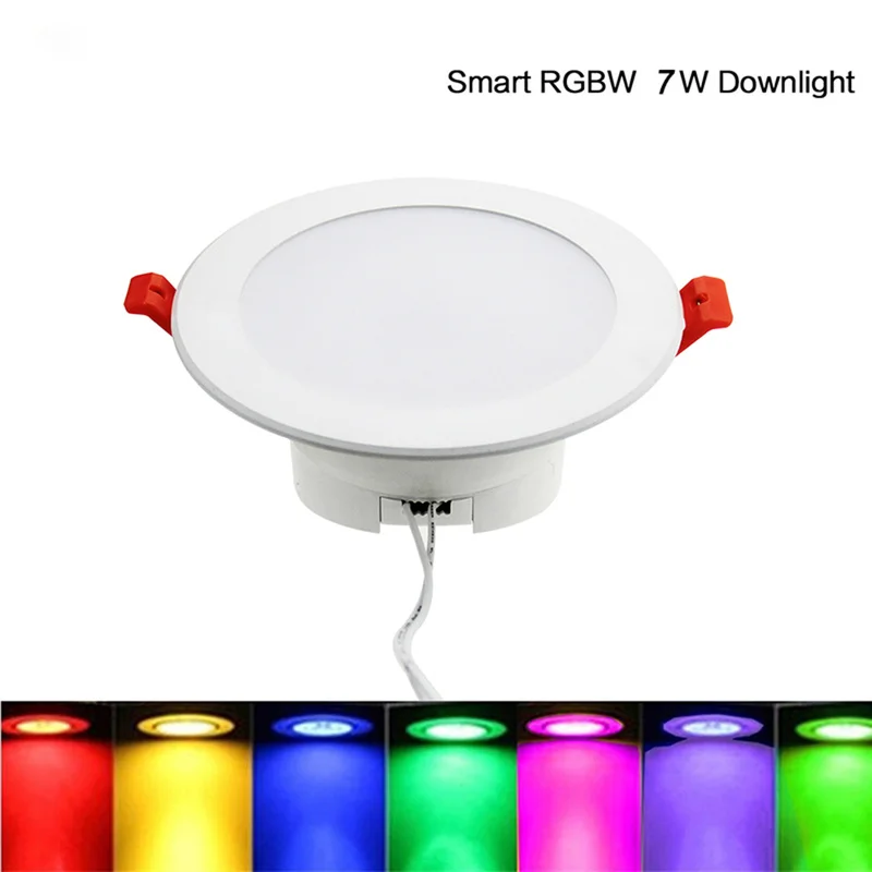 Красочное управление Wi Fi полная функция с Google Home Assistant Alexa LED Smart Down Light RGBW круглый