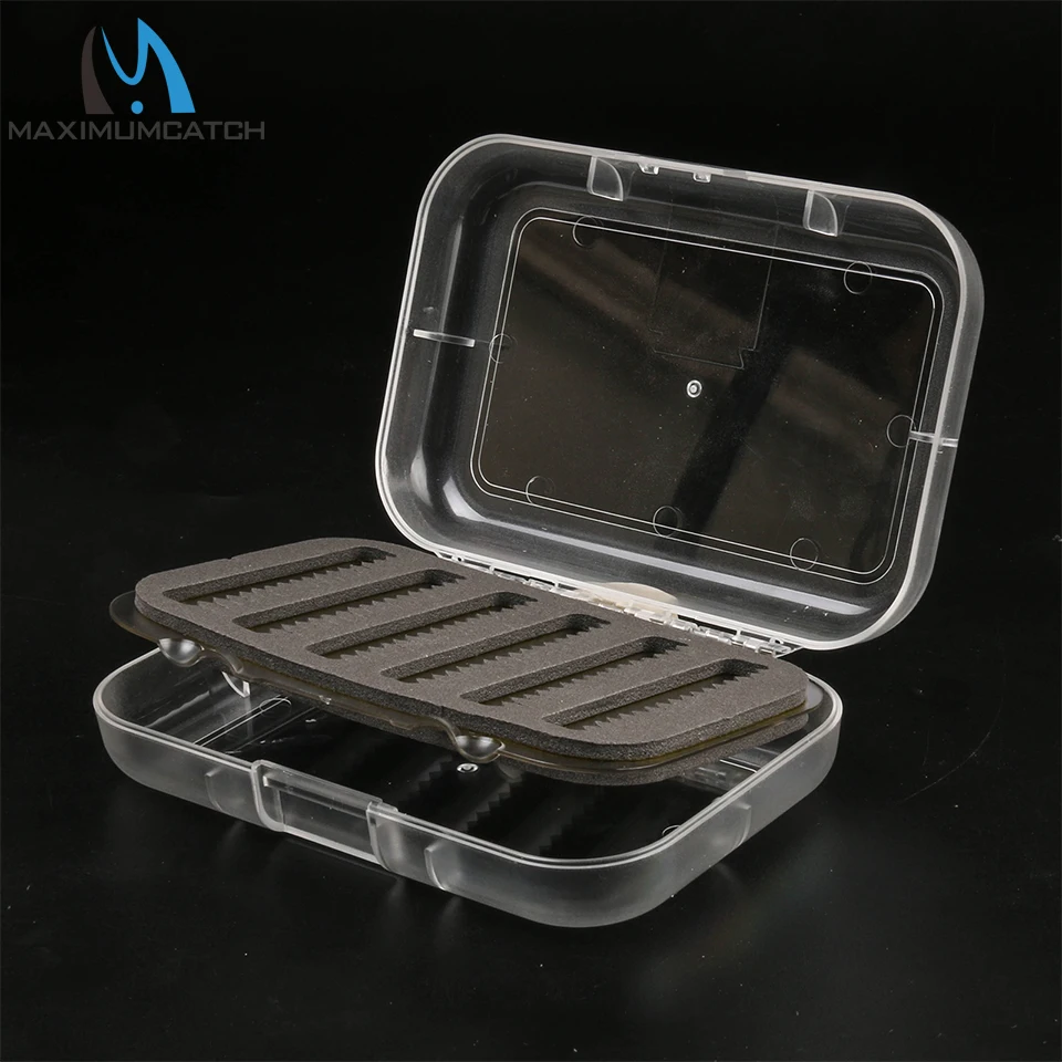 Пластиковый прозрачный качающийся лист Maximumcatch CBT Fly Box с тонким поролоновым