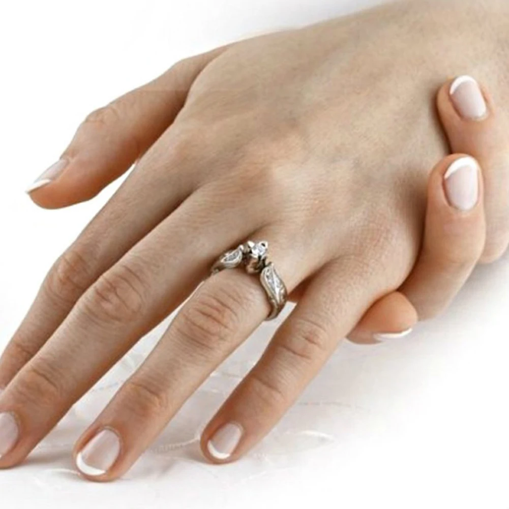 Модные женские изысканные обручальные кольца из розового золота с цветком