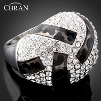 chran rhodium plated crystal finger rings for women fashion enamel birthday stone rings gifts drop shopping
