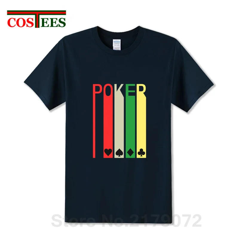 Старинный покерный карточная игра футболки мужские казино подарок тройник WSOP