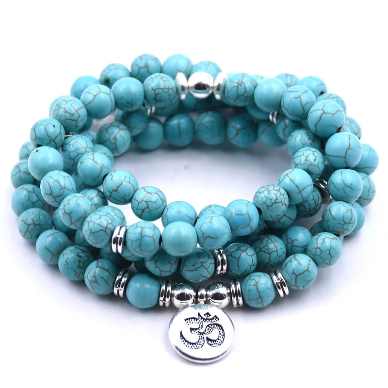 Женский браслет из 108 бусин DIEZI модный нескольких нитей Будда и йоги 2018|108 mala|strand