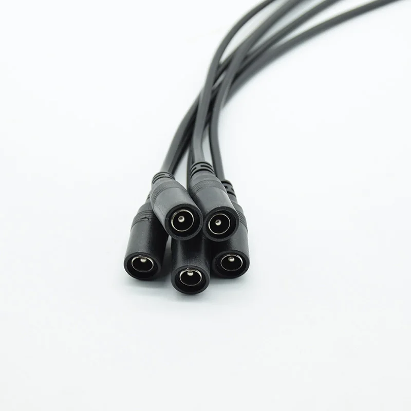 5 шт. 5*2 1 мм 5x2 разъем постоянного тока Удлинительный кабель 22AWG штекер типа мама
