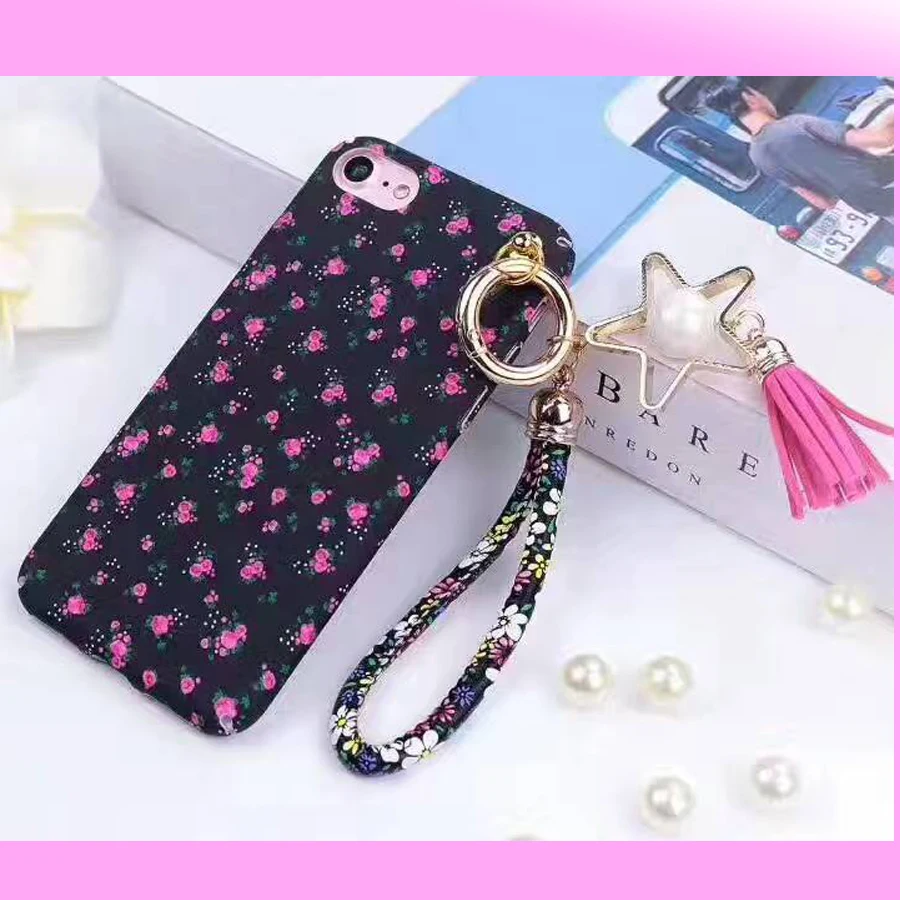 Для apple iphone 7 plus case цветок роскоши звезды ретро кисточкой случаи крышка для 7/7 6s
