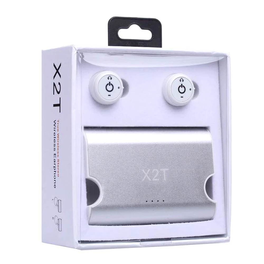 Wireless Earbuds Headphones Twins X2T Mini Bluetooth CSR4.2 Earphones Stereo Magnetic Charger Box Case for iphone Smartphone | Электроника