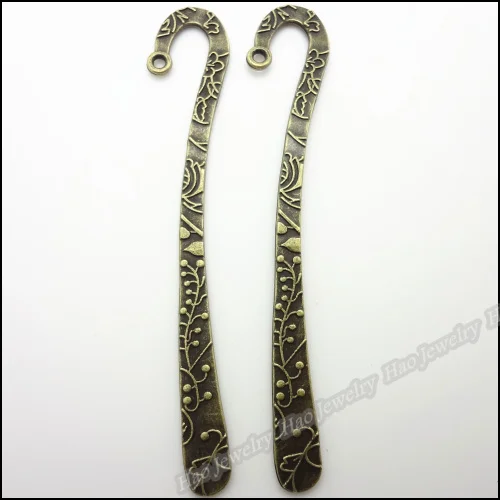 Оптовая продажа 6 шт. античные бронзовые закладки Очаровательная подвеска из