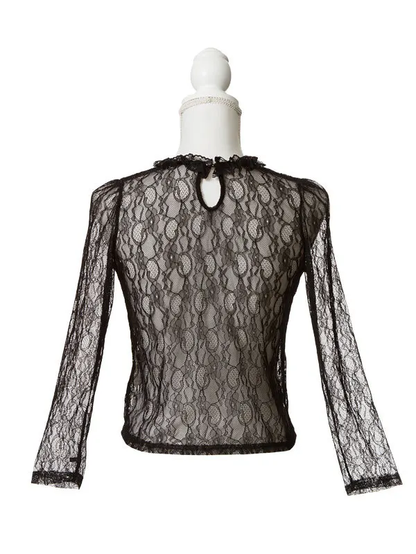 Новый Японии осень тонкий Кружевная рубашка Симпатичные тапочки с узором в виде