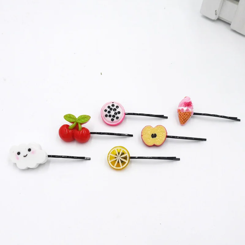 20pcs/set Korean Cute Fruits Hair Clip Candy Color Hairpins Professional Headwear With Beautiful Design New Accessories | Красота и