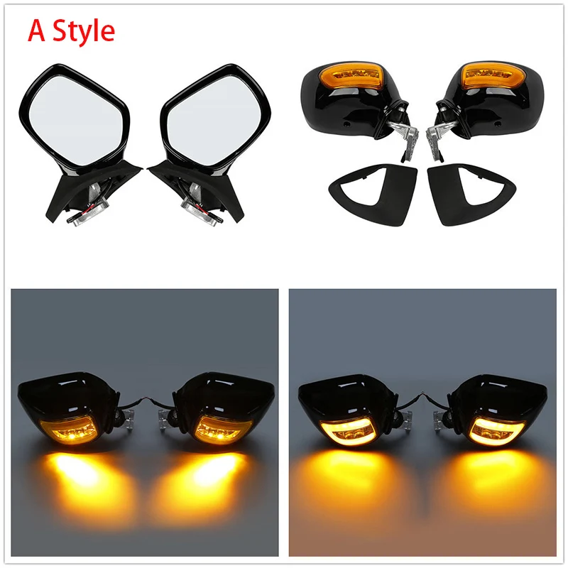 

Motorcycle Accessories Front Rearview Mirror LED Turn Signals For Honda Goldwing GL1800 F6B 2013-2017 2014 2015 2016