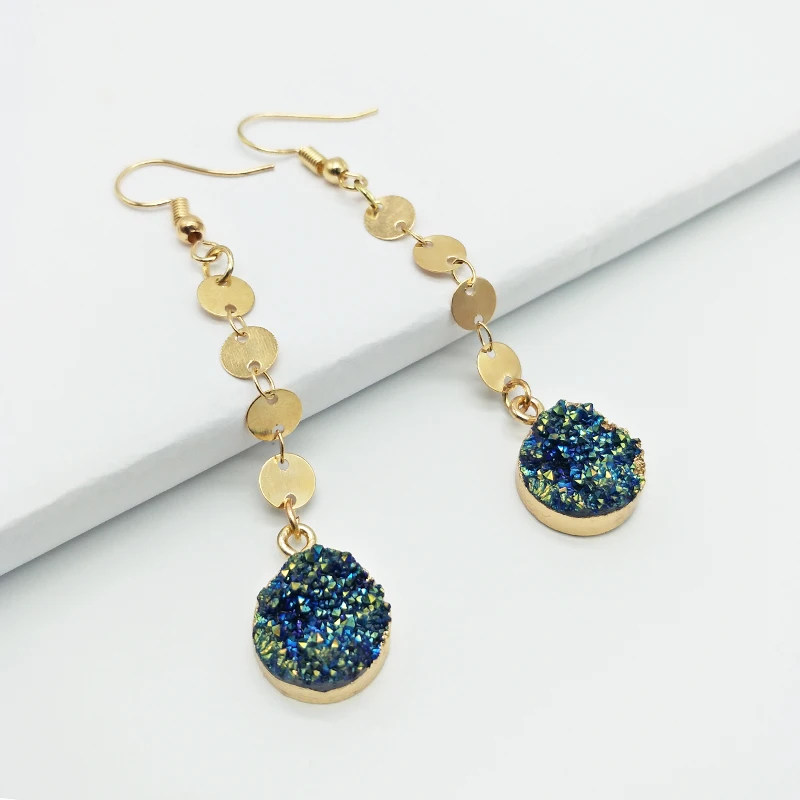 Youga new fashion female drop earrings gold chic copper dangle ore original design bohemian jewelry gift | Украшения и аксессуары