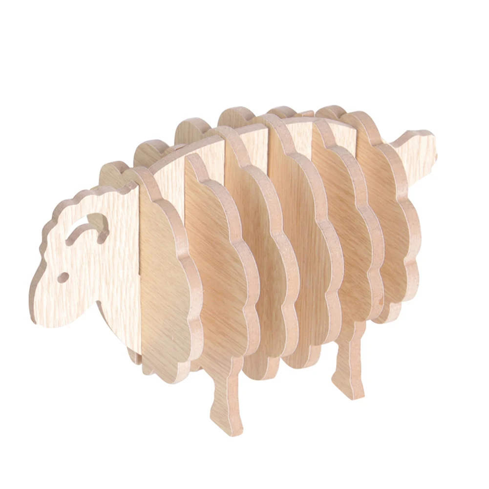 Набор ковриков для чашки деревянные подставки термостойкая форма овцы кухни