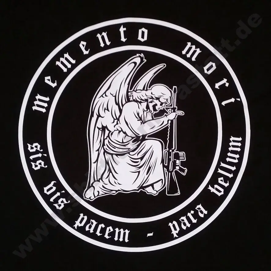 Модная футболка Memento Mori Angel War унисекс с татуировкой в стиле латинского мира 2019 |