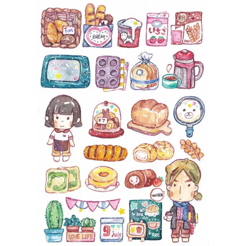 2 шт. Япония Lapices Kawaii Кукла одежда изменить DIY скрапбук тетрадь бумага Стикеры для книг наклейка для планировщика школы офисные принадлежности