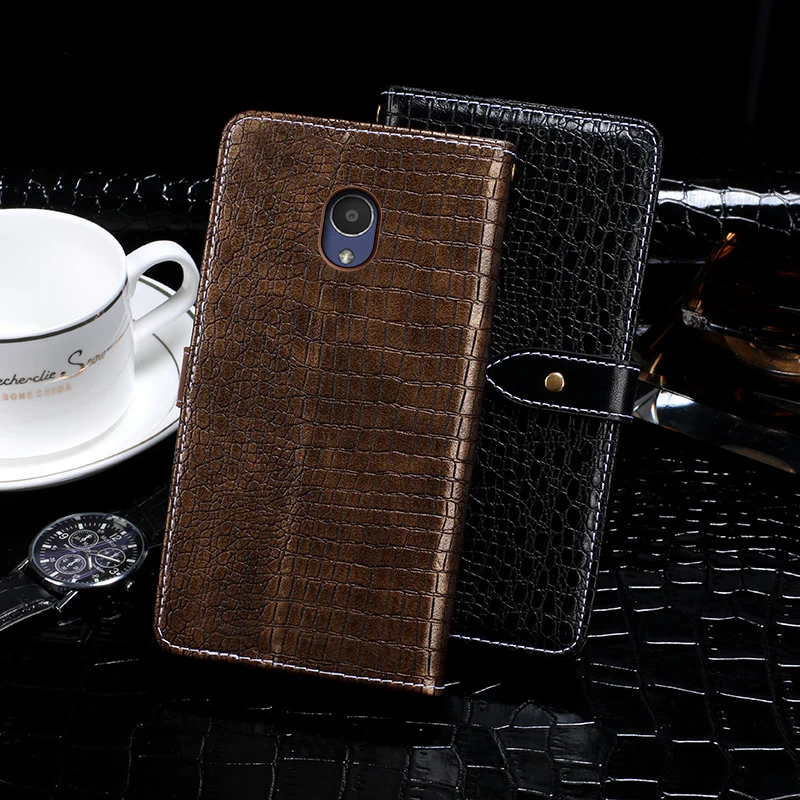 Чехол книжка для Alcatel 1C 2019 роскошный чехол кошелек из искусственной кожи с
