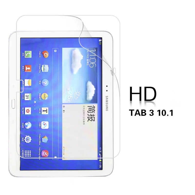 Прозрачная глянцевая пленка HD для Samsung GALAXY Tab 3 8 0 &quot10 1 10 1&quot T310 T311 T315 P5200 матовая