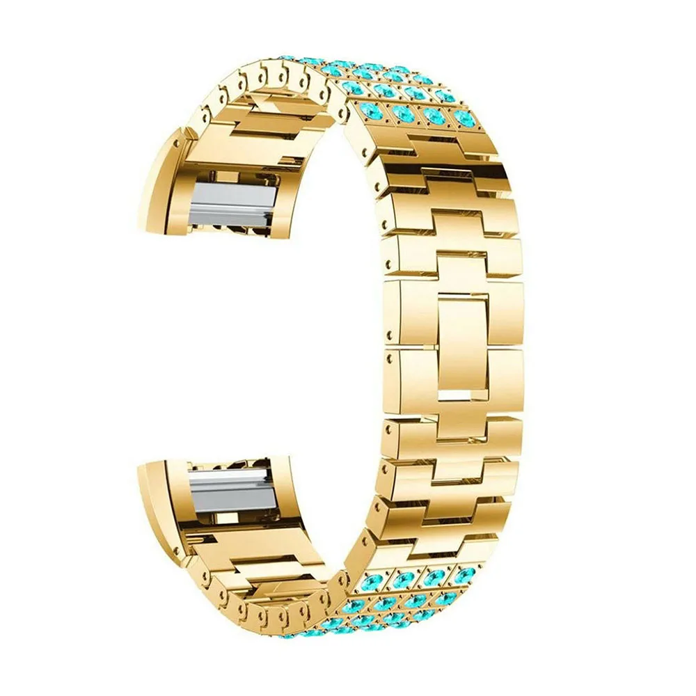 Сменный ремешок из алюминиевого сплава для смарт часов Fitbit Charge 2 металлический