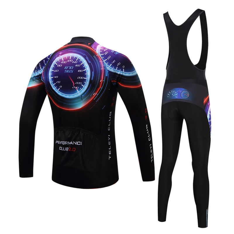Велосипедная форма Ropa Ciclismo быстросохнущая с длинным рукавом дышащая для езды на