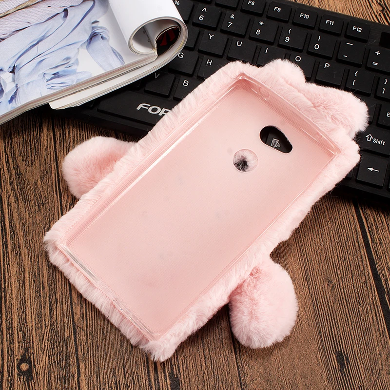 DIY мягкий пушистый утка красивый стиль защитный чехол для Sony Xperia C6 XA Ultra L1 L2 M5 кожа