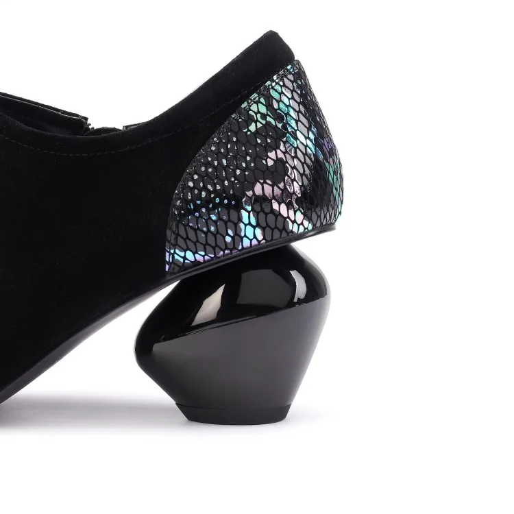 Женские туфли лодочки из овечьей кожи MLJUESE вечерние в римском стиле на молнии с