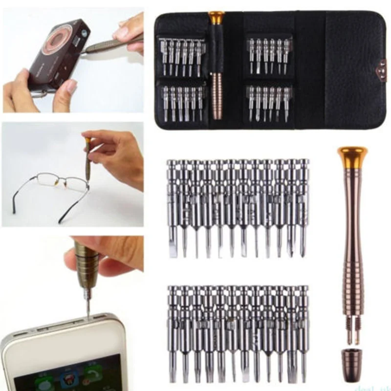 Durable Cell Phone Screwdriver 25 in 1 Wallet Repair Torx Electronics PC | Инструменты