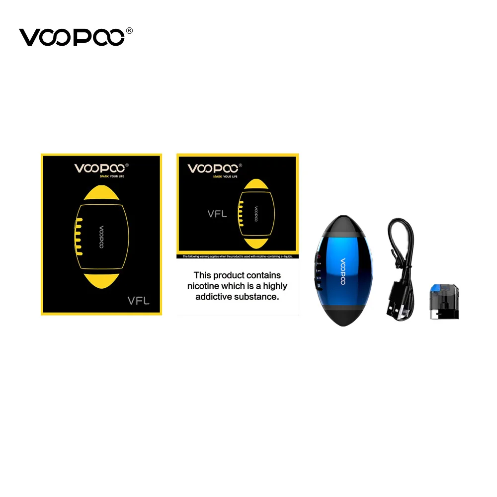 Новейший оригинальный стартовый набор Voopoo VFL Pod All in one System 0 8 мл емкость Catridge с 650 мА
