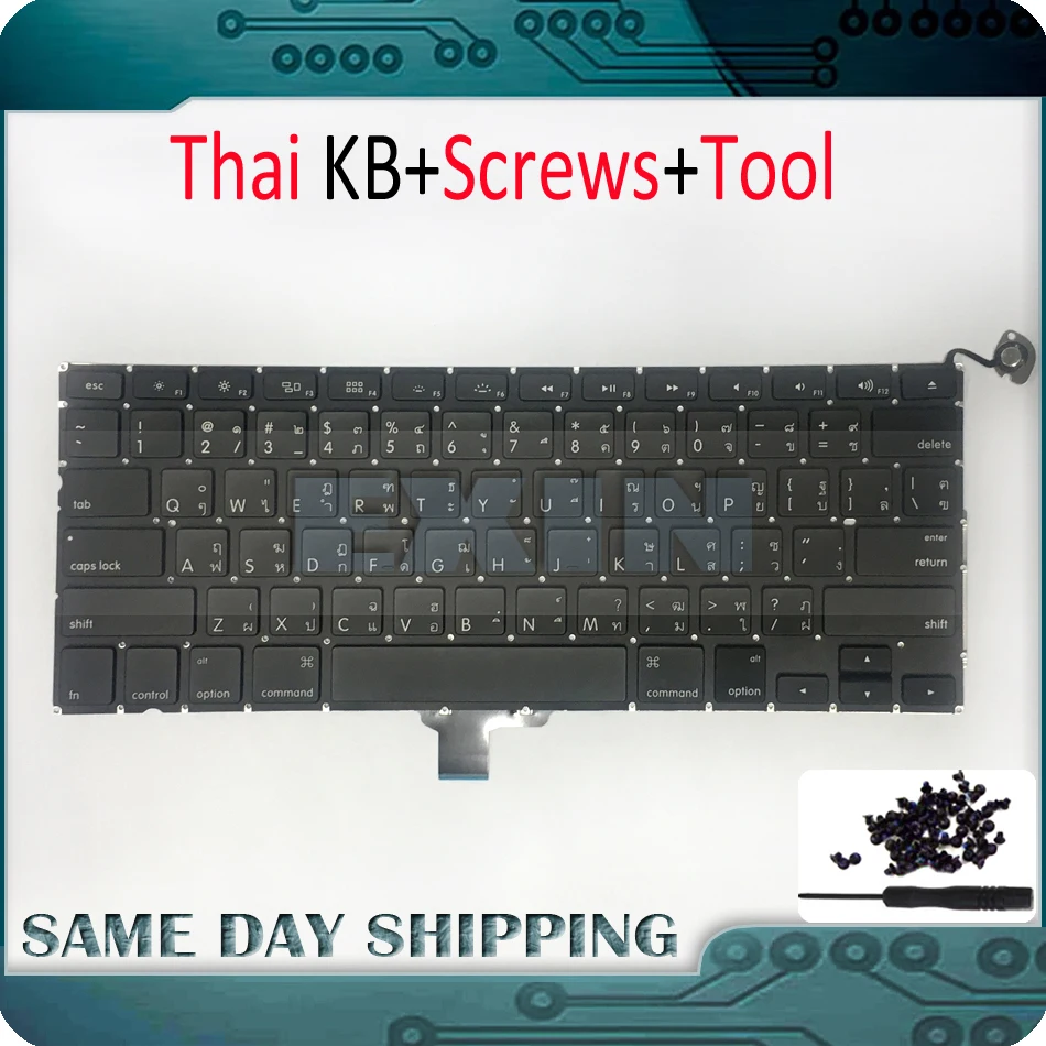 Новый OEM ноутбук A1278 тайская клавиатура для Macbook Pro 13 &quotA1278 Клавиатура версия +