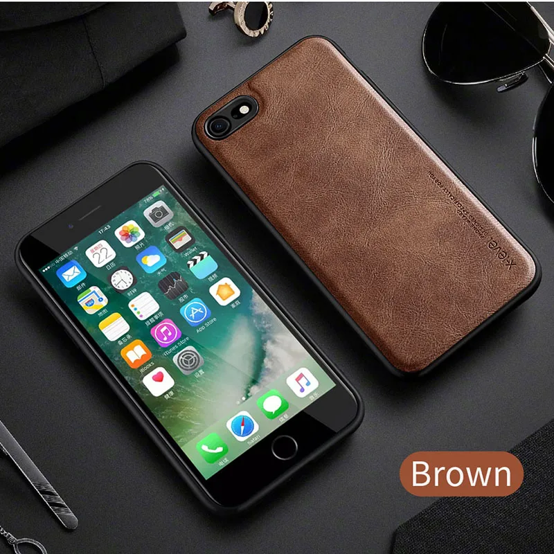 Чехол X Level для iPhone SE 2 2020 8 7 6 6S Plus кожаный|Бамперы| |