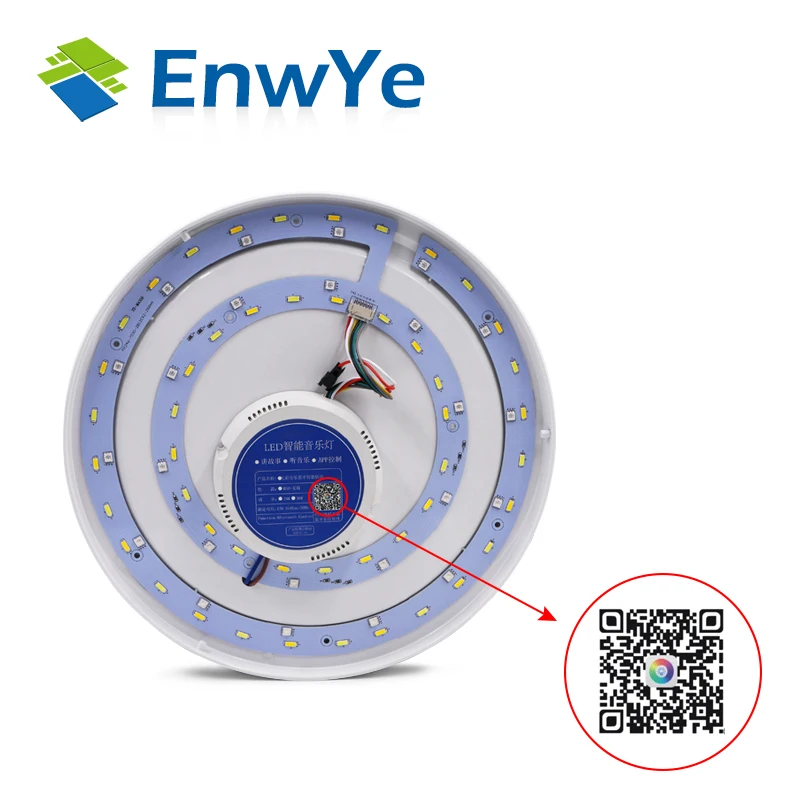 EnwYe 23 Вт RGB светодиодная музыкальная Bluetooth потолочная лампа 220В современная с