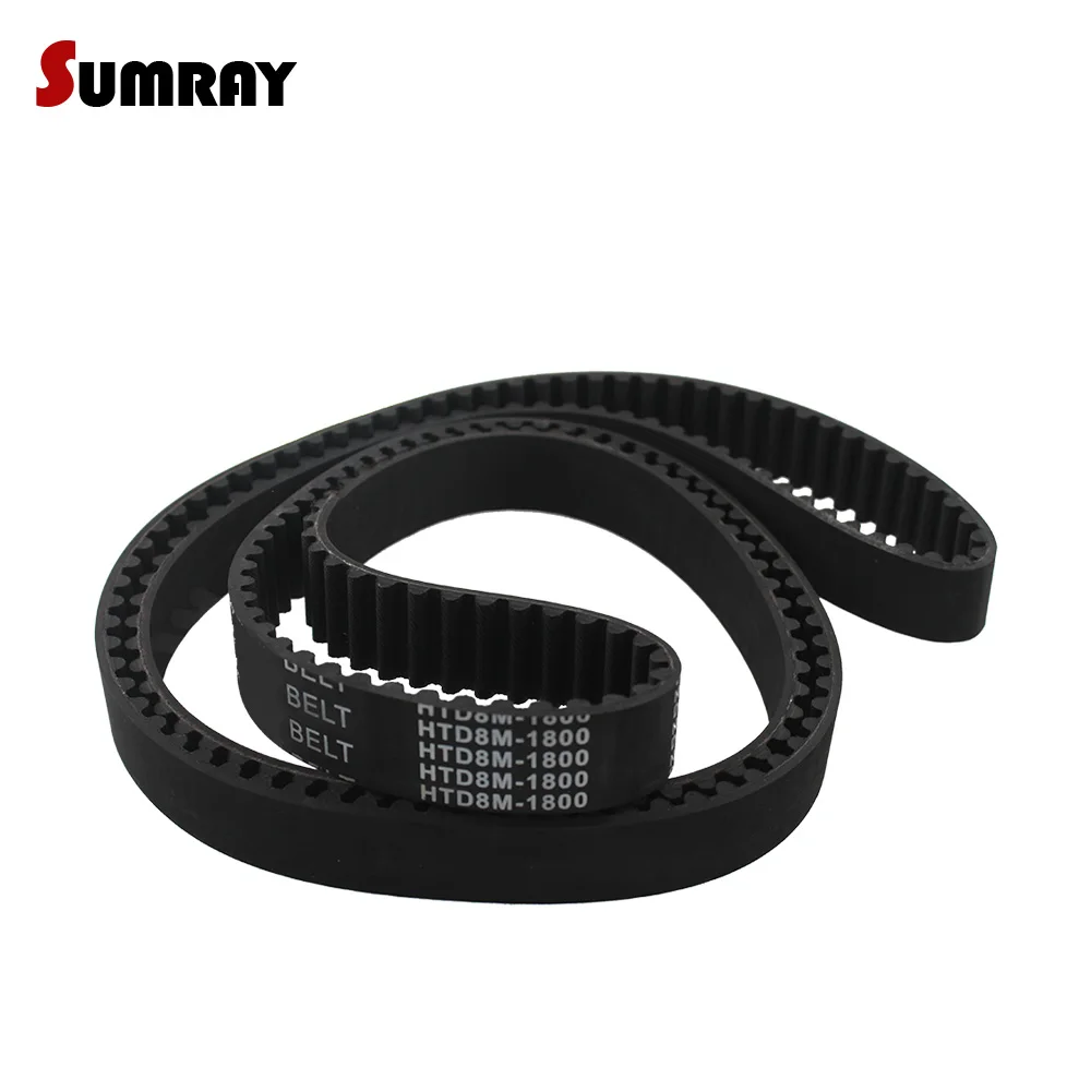 Зубчатый ремень преобразователя SUMRAY HTD8M 8M 1760/1768/1776/1784/1792/1800/1816/1824 мм Ширина ремня
