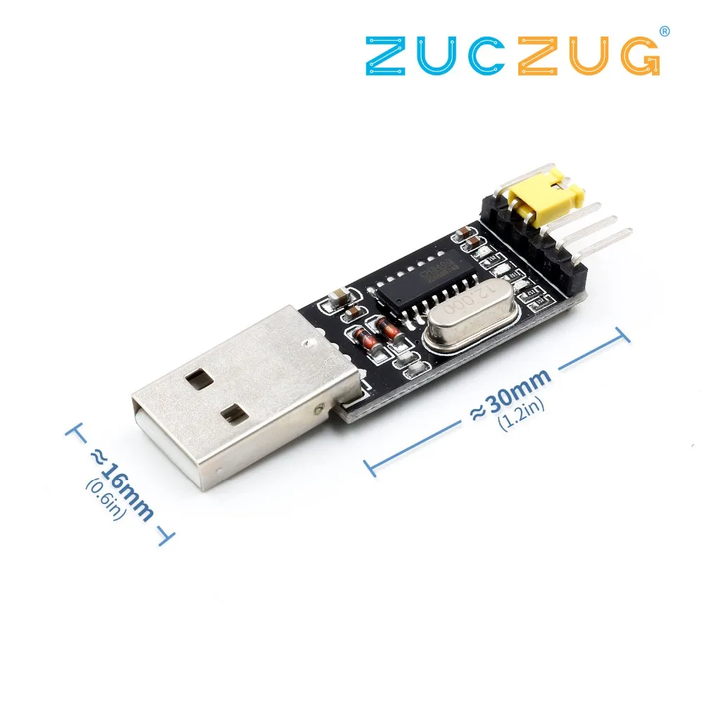 Модуль CH340 с USB на TTL CH340G небольшая плата микроконтроллера STC для